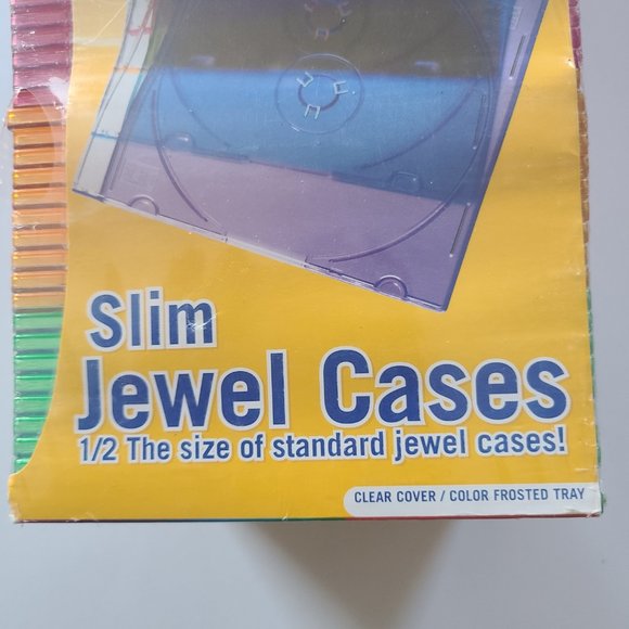 Memorex Multi Color Slim Jewel Cases 50 Pack Sealed New - Picture 3 of 5